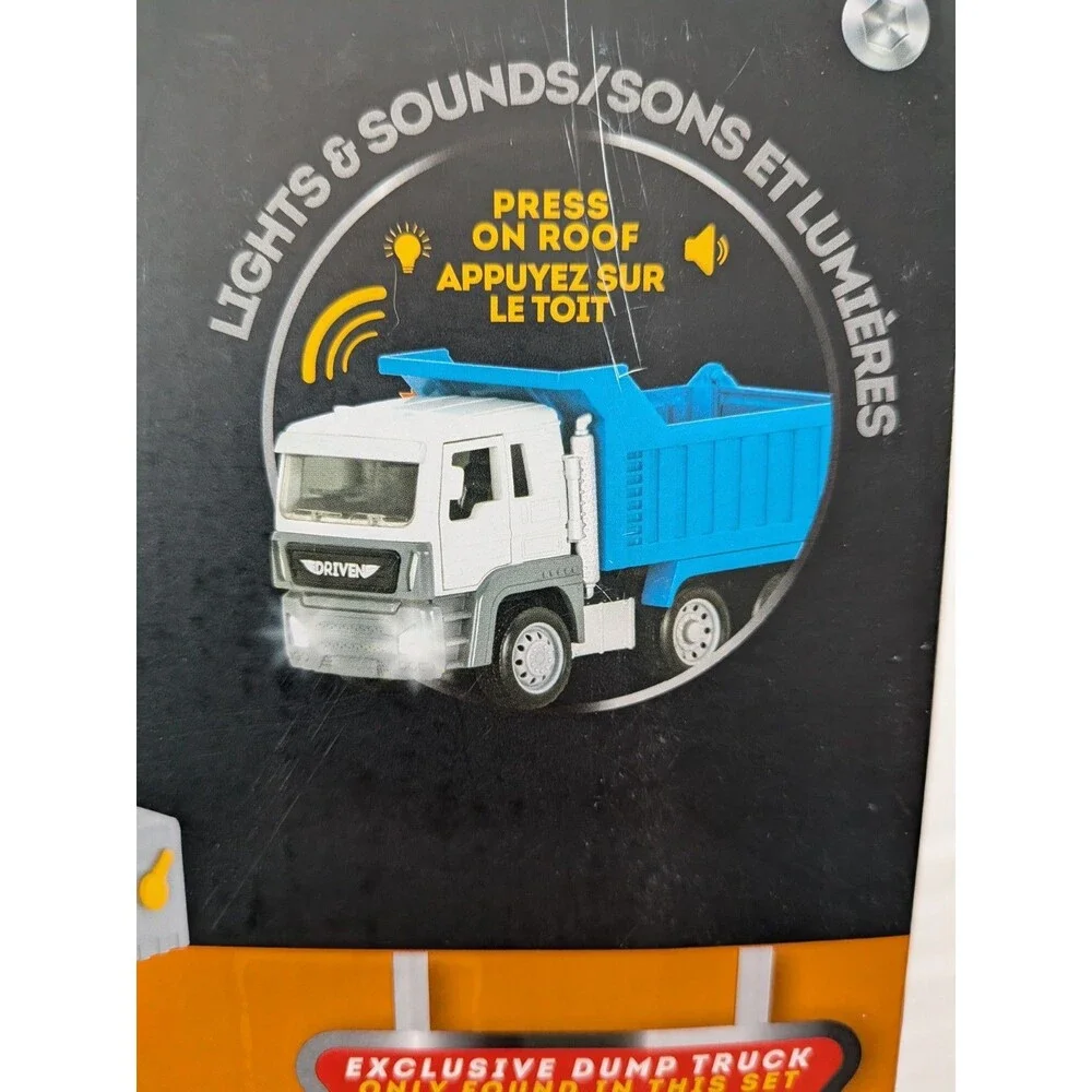 DRIVEN Battat 62 Pc CONSTRUCTION CRANE Playset Exclusive DUMP TRUCK